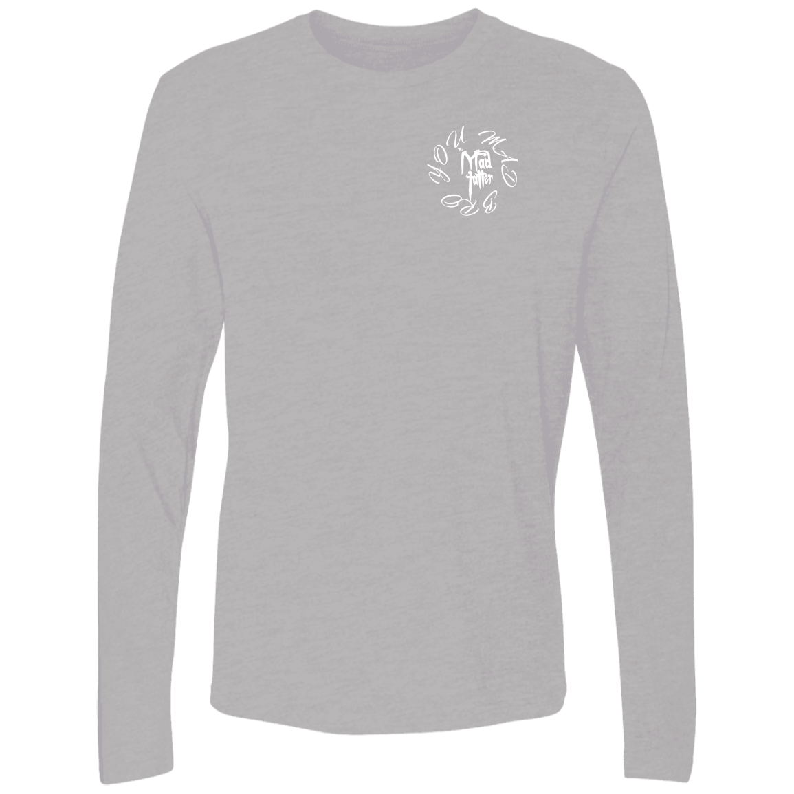 Men's Space Weasel Premium Long Sleeve Shirt - White Logo