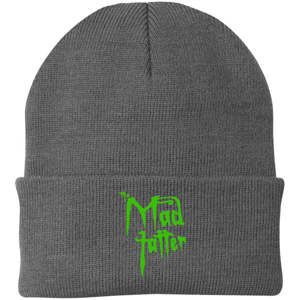 Mad Tatter Knit Cap - Green Logo
