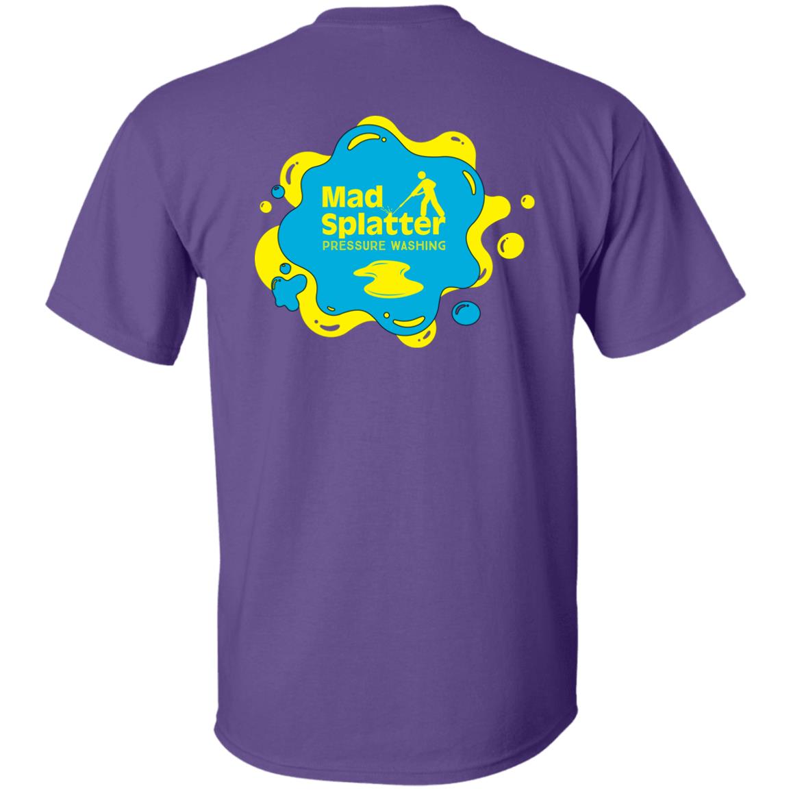 Mad Splatter YellowAndBlue Mid Logo Trans G500 5.3 oz. T-Shirt