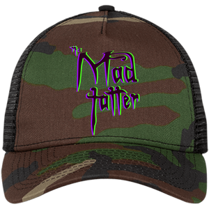 Mad Tatter 3D Logo Snapback Trucker Cap - Purple/Green