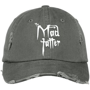 Mad Tatter Distressed Dad Cap - White Logo