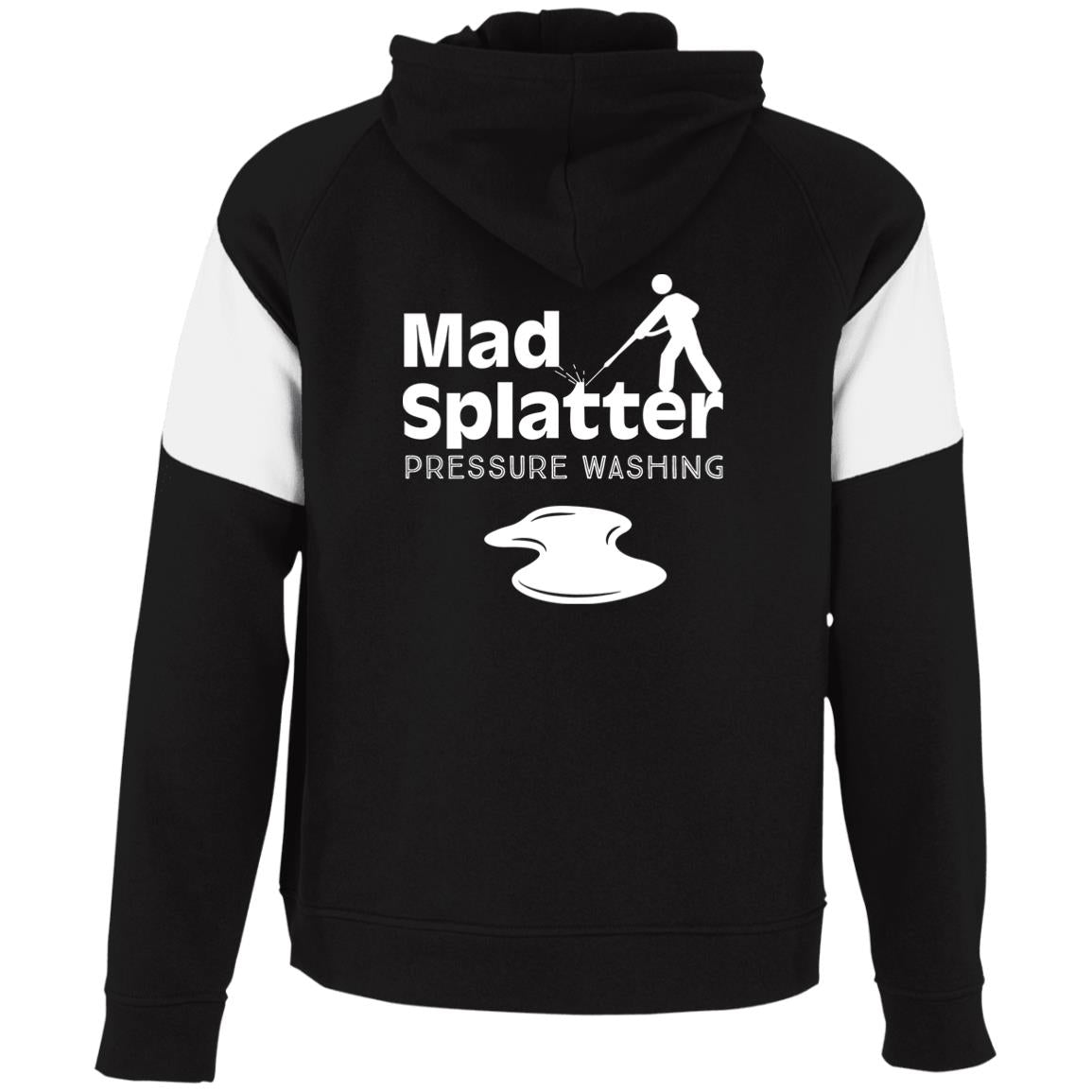 Mad Splatter Logo-07 229546 Athletic Colorblock Fleece Hoodie
