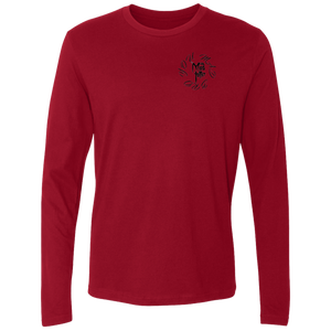 Men's Space Weasel Premium Long Sleeve Shirt - Black Logo