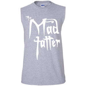 Men's Mad Tatter Sleeveless T-Shirt - Fuck It, White Logo
