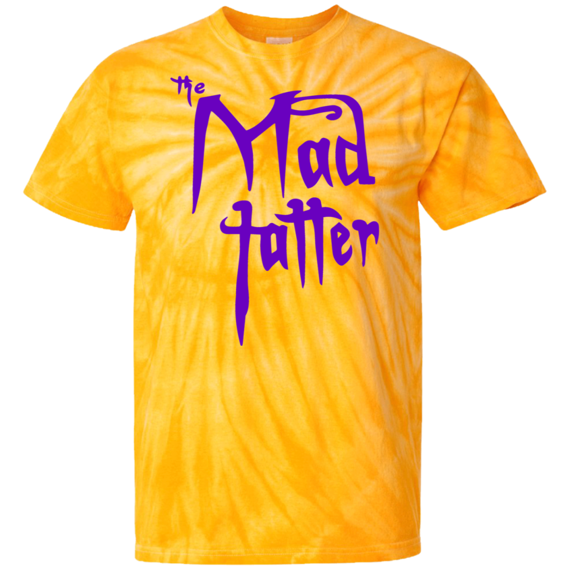 Mad Tatter Tie Dye T-Shirt - Purple Logo